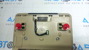 Плафон освещения передний Toyota Camry v70 18-20 бежевый без люка, с кнопкой SOS, царапина