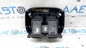 Накладка центральной консоли задняя с дефлектором воздуховода Hyundai Tucson 25-26 черная
