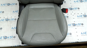 Сиденье пассажирское Kia Niro 17-22 HEV, PHEV с AIRBAG, кожа, серое, перфорация, с подогревом, механическое, под чистку, примято