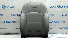 Сиденье пассажирское Kia Niro 17-22 HEV, PHEV с AIRBAG, кожа, серое, перфорация, с подогревом, механическое, под чистку, примято
