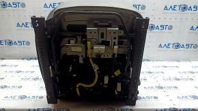 Сиденье пассажирское Kia Niro 17-22 HEV, PHEV с AIRBAG, кожа, серое, перфорация, с подогревом, механическое, под чистку, примято