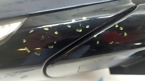 Зеркало боковое правое в сборе Kia Niro 17-22  синий B4U, 14 пинов, BSM, поворотник, царапины, нет фрагментов, трещина, песок