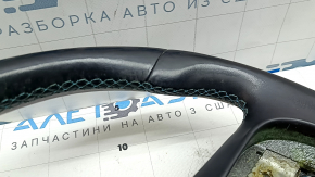 Кермо голе Kia Niro 17-19 HEV, PHEV шкіра, чорний, чорна накладка, без кнопок, подряпини, потертості