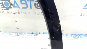 Накладка арки крила передня ліва Volvo XC90 16-26 HEV вузький uf03, синя, подряпини, затерта