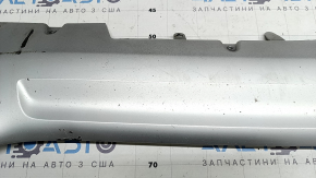 Накладка губ переднього бампера Volvo XC90 16-19 подряпини, затерта