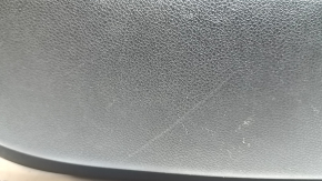 Обшивка двери карточка передняя правая Kia Niro 17-22 черная с серым Harman Kardon, черная глянцевая вставка, подлокотник кожа, царапины, потерта, срезы, без ручки