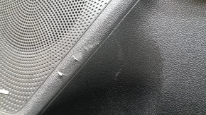 Обшивка двери карточка передняя правая Kia Niro 17-22 черная с серым Harman Kardon, черная глянцевая вставка, подлокотник кожа, царапины, потерта, срезы, без ручки
