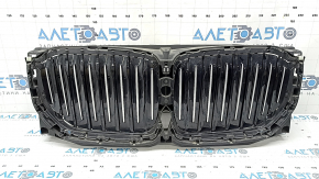 Жалюзи дефлектор радиатора верхний в сборе BMW X5 G05 19-23 3.0T с моторчиком, X-LINE, царапина