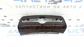 Накладка передней панели центральная нижняя Volvo XC90 16-23 под дерево береза, глянец, царапины