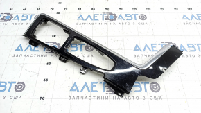 Накладка центральной консоли верхняя Volvo XC90 16-22 T5, T6, черный глянец, царапины