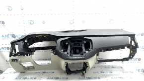 Торпедо передняя панель с AIRBAG Volvo XC90 16-25 под простую проекцию, серая с черным, под химчистку