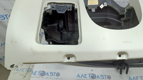 Торпедо передняя панель с AIRBAG Volvo XC90 16-25 под простую проекцию, серая с черным, под химчистку