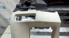 Торпедо передняя панель с AIRBAG Volvo XC90 16-25 под простую проекцию, серая с черным, под химчистку