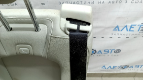 Заднее сиденье центральное 2 ряд Volvo XC90 16-25 кожа серая под 3 ряда, с ремнем и подлокотником, под химчистку, вмятины, ржавый каркас