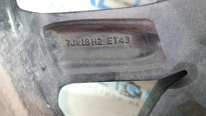Диск колесный R18 x 7J ET43 VW Tiguan 22-24 тип 2, черный, легкая бордюрка