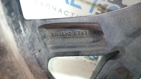 Диск колісний R18 x 7J ET43 VW Tiguan 22-24 тип 2, чорний, легка бордюрка