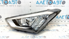 Фара передня ліва Hyundai Santa FE Sport 13-16 галоген, біла вставка