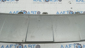 Накладка губы переднего бампера Audi Q5 80A 21-25 серая, царапины, сколы, сломаны крепления, треснута