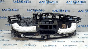 Торпедо передня панель з AIRBAG Kia Niro 17-19 HEV, PHEV світло-сіра, під центральний динамік