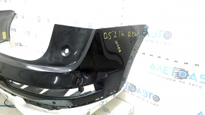 Бампер задний голый верхняя часть Audi Q5 80A 21-25 под парктроники, черный, потерт