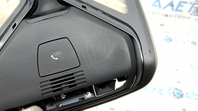 Плафон освещения передний BMW X5 G05 19-22 под панораму, черный, без накладки, в копоти