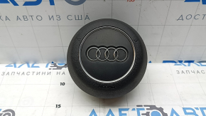 Подушка безопасности airbag в руль водительская Audi A3 22-26 черная, полез хром