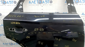 Дверь голая задняя правая Audi Q5 80A 19-25 черный LY9B, с ограничителем и пыльником ограничителя, после ремонта, вздулся лак, прокручивается закладная ограничителя