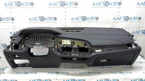 Торпедо передня панель з AIRBAG BMW X5 G05 19-23 під проекцію, шкіра Vernasca чорна schwarz/schwarz, з бардачком, тички