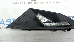 Ручка дверей внутрішня ззаду ліва Audi A3 22-26 чорна, з заглушкою, поліз хром, потертості