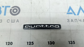 Эмблема надпись QUATTRO крышки багажника Audi A3 22-26 хром