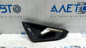 Ручка дверей внутрішня передня ліва Audi A3 22-26 чорна, поліз хром, потертості