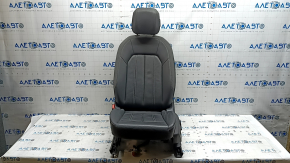 Водительское сидение Audi A3 22-26 с airbag, электрическое, подогрев, черная, серая строчка, вставка алькантара, под химчистку