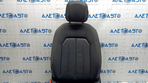 Водительское сидение Audi A3 22-26 с airbag, электрическое, подогрев, черная, серая строчка, вставка алькантара, под химчистку