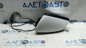 Дзеркало бічне ліве у зборі Audi A3 22-26 6 пінів, підігрів, з поворотником, білий LY9C, подряпини
