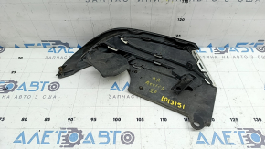 Заглушка глушителя правая Honda Accord 18-22 hybrid с хромом, вставка белая, сколы