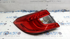 Фонарь внешний крыло левый Honda Accord 18-22 потерт, трещины под стеклом