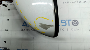 Зеркало боковое левое в сборе Honda Accord 18-22 8 пинов, BSM, подогрев, поворотник, белое, потерто