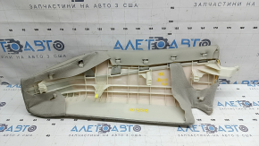 Боковушка заднього сидіння права Honda Accord 19-22 шкіра світло-сіра, під роздільну спинку, під хімчистку