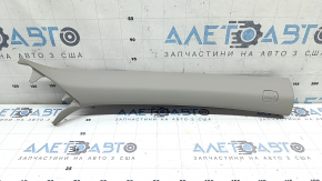Накладка передньої стійки верхня права Honda Accord 18-22 Hybrid, сіра Platinum Gray