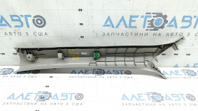 Накладка передньої стійки верхня права Honda Accord 18-22 Hybrid, сіра Platinum Gray
