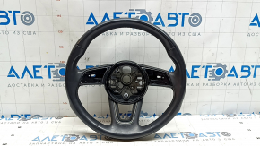 Руль голый Audi A3 22-26 кожа черная, царапины, полез хром