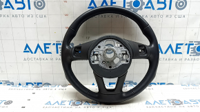 Руль голый Audi A3 22-26 кожа черная, царапины, полез хром