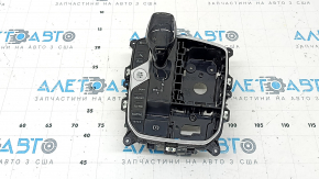 Шифтер КПП с ручкой BMW X5 G05 19-23 под парктроники и stop-go, воздух под стеклом, полез хром, царапины, выгорела ручка