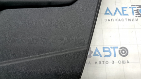 Обшивка двери карточка передняя правая Audi A3 22-26 кожа черная, структура, подлокотник кожа черная, без молдинга, потертость