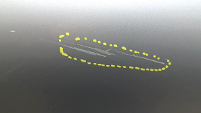 Двері в зборі задні ліві Volvo XC60 18-26 Keyless, срібло 711, тонування, хром молдинг, пісок, подряпини, подряпини на молдингу, подряпини на накладках