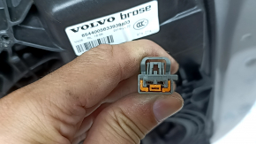 Двері в зборі задні ліві Volvo XC60 18-26 Keyless, срібло 711, тонування, хром молдинг, пісок, подряпини, подряпини на молдингу, подряпини на накладках