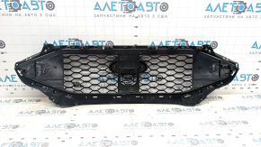 Решетка радиатора grill Ford Edge 19-24 без камеры, ST, черный глянец