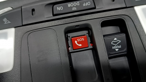 Плафон освещения передний Honda Accord 23-26 под люк, черный, с кнопкой SOS, отсутствует накладка кнопки SOS, царапина