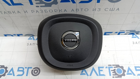 Подушка безпеки airbag в кермо водійська Volvo XC60 18-26 чорна, подряпини, тичка