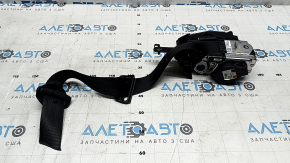 Ремінь водія безпеки з піропатроном Volvo XC60 18-22 чорний, обрізаний ремінь